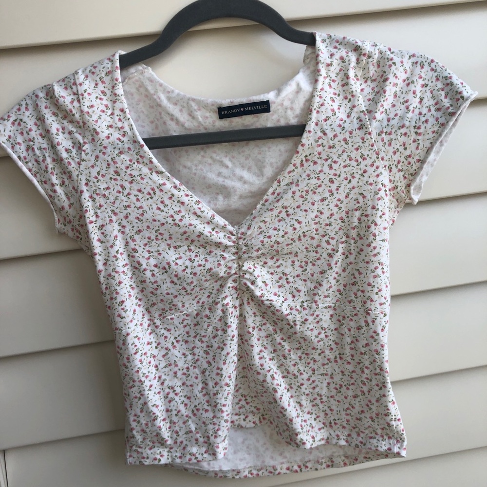 Brandy Melville Gina Floral Top
